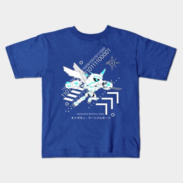 digimon omegamon merciful mode chibi Kids T-Shirt by DeeMON